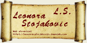 Leonora Stojaković vizit kartica